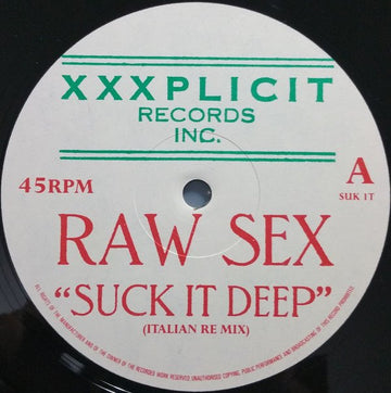 Raw Sex - Suck It Deep Vinyl Vinly Record