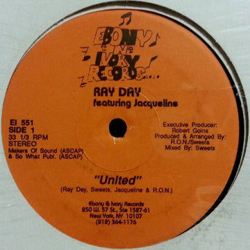 Ray Day Featuring Jacqueline / Headless Horseman - United / The Beat Goes On Vinyl Vinly Record