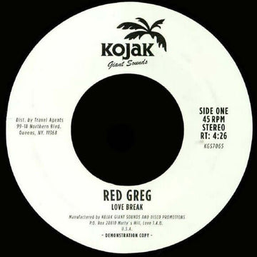 Red Greg - Love Break Vinyl Vinly Record