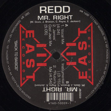 Redd - Mr. Right Vinyl Vinly Record