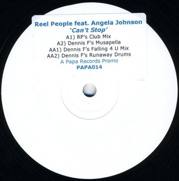 Reel People feat. Angela Johnson - Can't Stop Vinyl Vinly Record