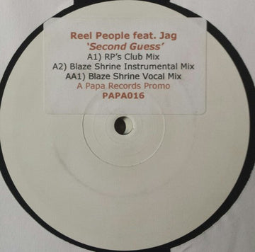 Reel People Feat. Jag - Second Guess Vinyl Vinly Record