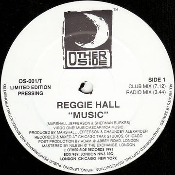 Reggie Hall - Music Vinyl Vinly Record