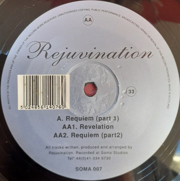 Rejuvination - Requiem Vinyl Vinly Record