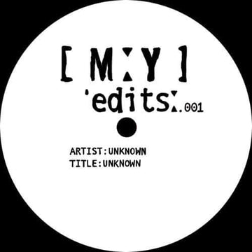 Unknown - MOXY EDITS 001 - Artists Unknown Genre Tech House Release Date 1 Jan 2020 Cat No. MYEDITS001 Format 12