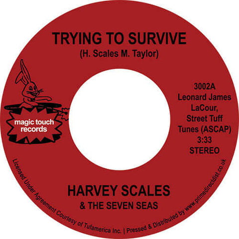 Harvey Scales & Seven Seas - Trying To Survive - Artists Harvey Scales & Seven Seas Genre Soul, Funk, Reissue Release Date 2 Jun 2023 Cat No. 3002 Format 7" Vinyl - Vinyl Record