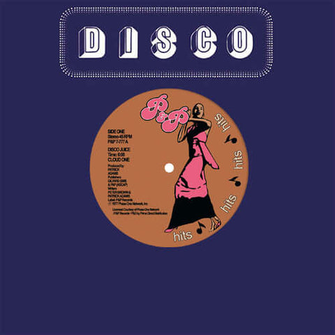 Cloud One - Disco Juice - Artists Cloud One Genre Disco, Reissue Release Date 3 Nov 2023 Cat No. PAP7777 Format 7" Vinyl - P&P - P&P - P&P - P&P - Vinyl Record