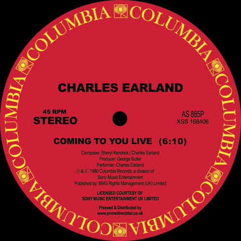Charles Earland - Coming To You Live / I Will Never Tell - Artists Charles Earland Genre Funk, Disco Release Date 1 Jan 2017 Cat No. AS885P Format 12" Vinyl - Columbia - Vinyl Record
