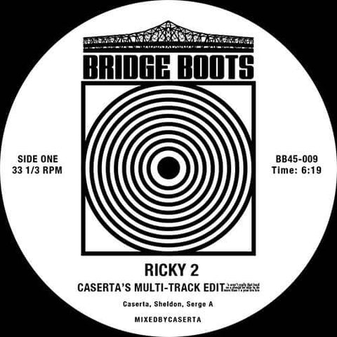 Caserta - Ricky 2 - Artists Caserta Genre Disco House Release Date 1 Jan 2021 Cat No. BB45009 Format 7" Vinyl - Bridge Boots - Bridge Boots - Bridge Boots - Bridge Boots - Vinyl Record