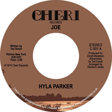Hyla Parker - Joe / Quiet Tunes - Artists Hyla Parker Genre Soul, Reissue Release Date 1 Jan 2023 Cat No. C501 Format 7