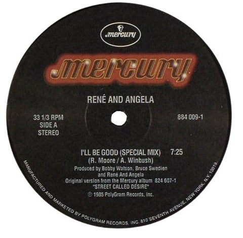 René And Angela - I'll Be Good / I'll Love You More Vinyl - Vinyl Record