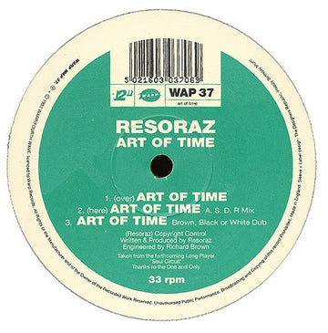 Resoraz - Art Of Time Vinyl Vinly Record