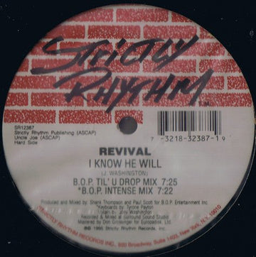Revival - I Know He Will Vinyl Vinly Record