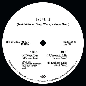 Various - 1st Unit: Underpass Records EP - Artists Various Style Deep House Release Date 12 Apr 2024 Cat No. RH-STORE JPN 12 Format 12
