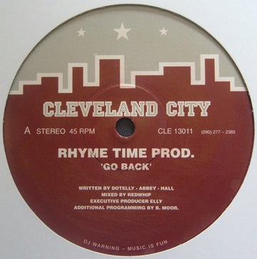 Rhyme Time Prod. - Go Back Vinyl Vinly Record