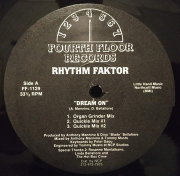 Rhythm Faktor - Dream On Vinyl Vinly Record