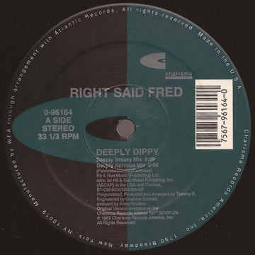 Right Said Fred - Deeply Dippy Vinyl Vinly Record