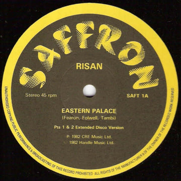 Risan - Eastern Palace Vinyl Vinly Record