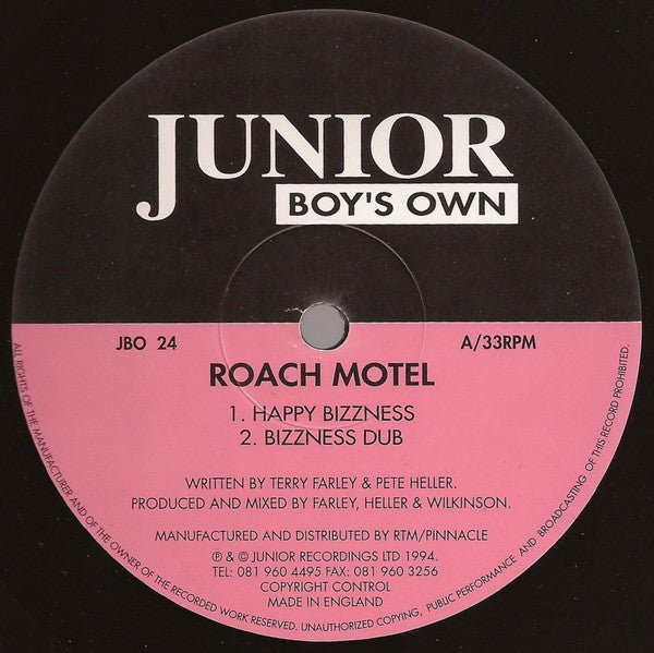 Roach Motel - Happy Bizzness / Wild Luv Vinyl