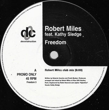 Robert Miles Feat. Kathy Sledge - Freedom Vinyl Vinly Record