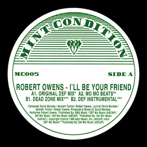 Robert Owens - I’ll Be Your Friend Vinyl - Vinyl Record