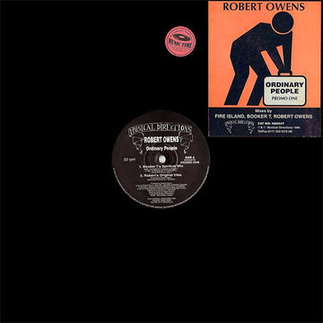 Robert Owens - Ordinary People (Promo One) Vinyl Vinly Record