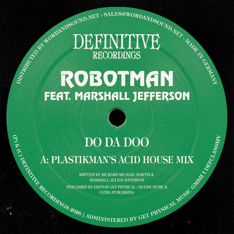 Robotman feat. Marshall Jefferson - Do Da Doo Vinyl - Vinyl Record