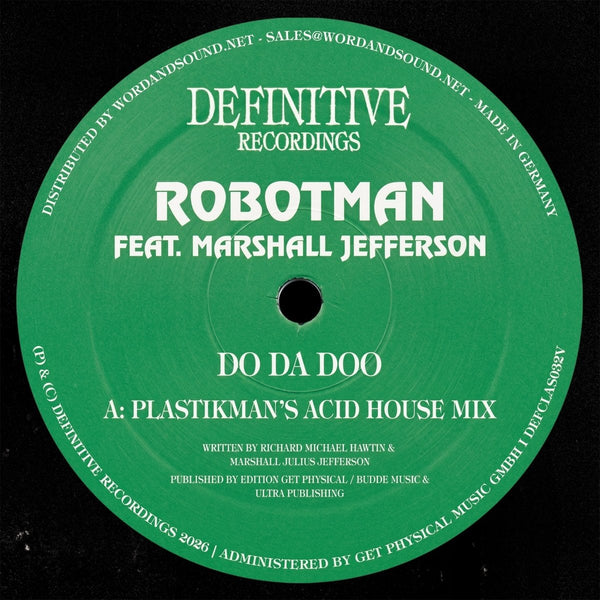 Robotman feat. Marshall Jefferson - Do Da Doo Vinyl