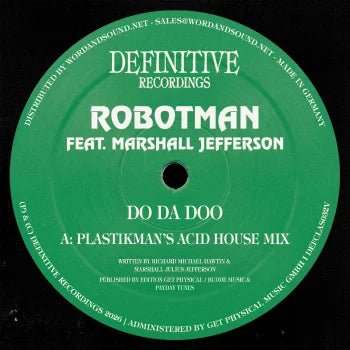 Robotman feat. Marshall Jefferson - Do Da Doo (Plastikman, Jamie Jones & DJ Minx Remixes) Vinyl