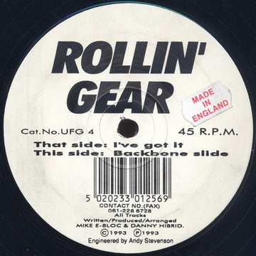 Rollin' Gear - I've Got It Vinyl Vinly Record