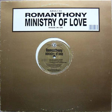 Romanthony - Ministry Of Love Vinyl Vinly Record