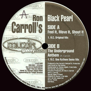 Ron Carroll's Black Pearl - Feel It, Move It, Shout It Vinyl Vinly Record