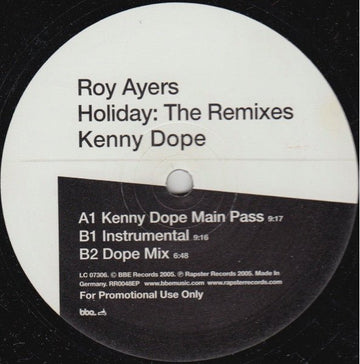 Roy Ayers - Holiday: The Remixes Vinyl Vinly Record