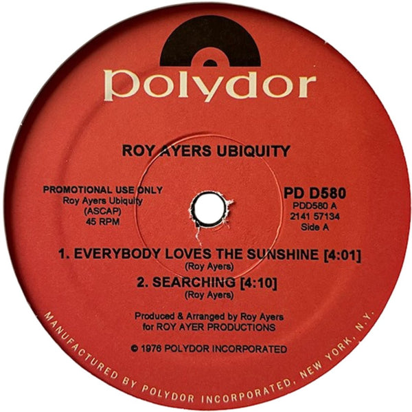 Roy Ayers Ubiquity - Everybody Loves The Sunshine Vinyl