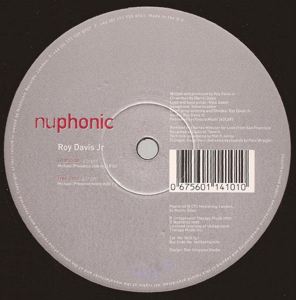 Roy Davis Jr. - Michael Vinyl