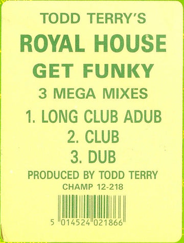 Royal House - Get Funky Vinyl Vinly Record
