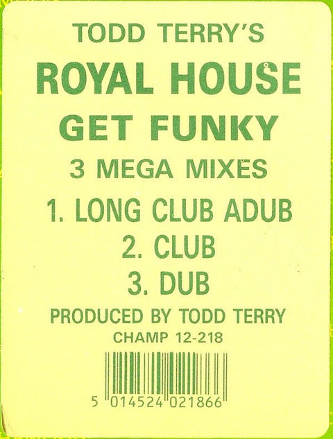 Royal House - Get Funky Vinyl - Vinyl Record