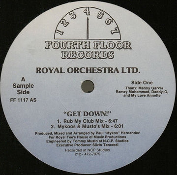 Royal Orchestra Ltd. - Get Down! Vinyl Vinly Record