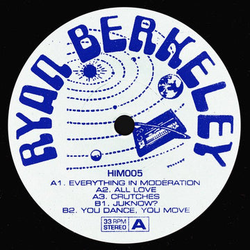 Ryan Berkeley - HIM005 Vinyl Vinly Record