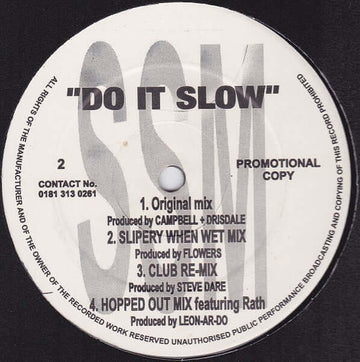 S - Ence - Do It Slow Vinyl Vinly Record