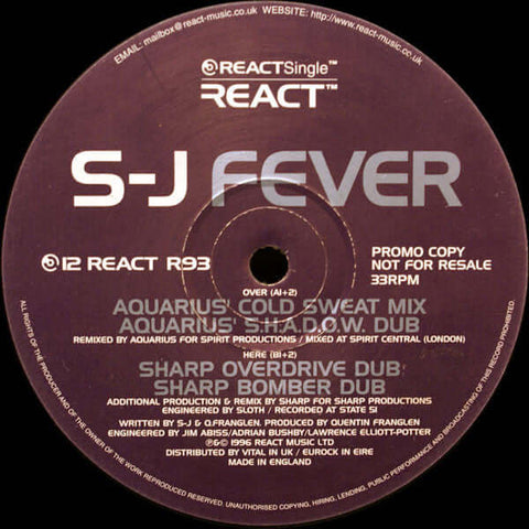 S - J - Fever Vinyl - Vinyl Record