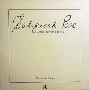 Sabrynaah Pope - Someone For You Vinyl Vinly Record