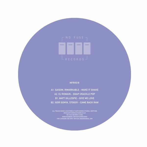 Saison / Rimarkable / Matt Gillespie / DJ Romain / Igor Gonya / Stogov - NFRV 018 Vinyl