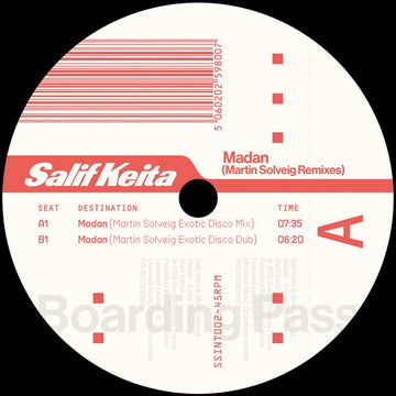 Salif Keita - Madan (Martin Solveig Remixes) Vinyl Vinly Record