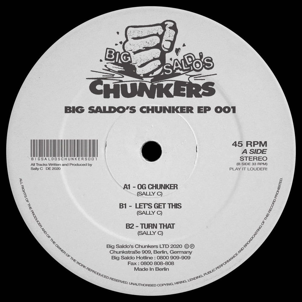 Sally C - Big Saldo's Chunker 001 Vinyl