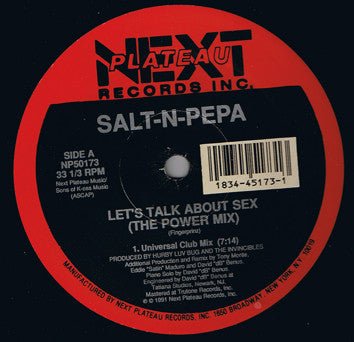 Salt 'N' Pepa - Let's Talk About Sex (The Power Mix) Vinyl Vinly Record