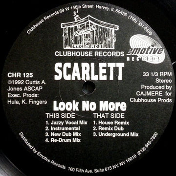 Scarlett - Look No More Vinyl Vinly Record