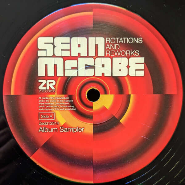 Sean McCabe - Rotations & Reworks Album Sampler Vinyl