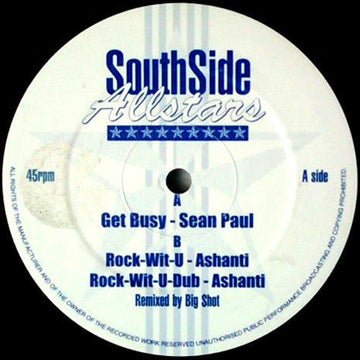 Sean Paul / Ashanti - Get Busy / Rock - Wit - U Vinyl Vinly Record