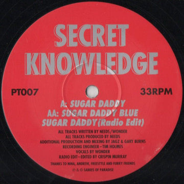 Secret Knowledge - Sugar Daddy Vinyl Vinly Record